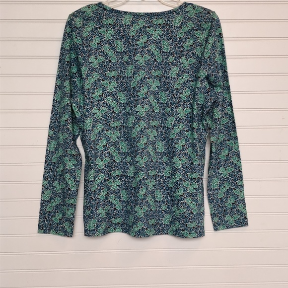 Merona cozy cotton floral top size large - Picture 4 of 7